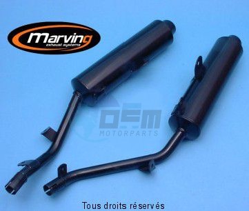 Product image: Marving - 01E59V - Silencer  EDR 650 PEGASO Approved - Sold as 1 pair Black   0