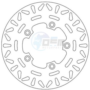 Product image: Ferodo - FMD0440R - Brake disc fixed KYMCO - Approval TÜV 