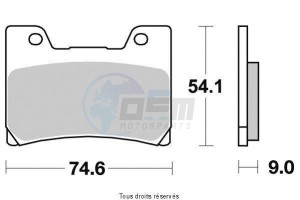 Product image: Vesrah - VD251JL - Brake Pad Vesrah Sinter Metal      VD251JL 