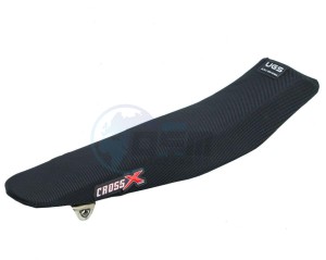 Product image: Crossx - UM415-1B - Saddle Cover YAMAHA YZF 250 14-18 YZF 450 14-17 WRF 250 15-18 WRF 450 16-18  UGS BLACK (UM415-1B) 