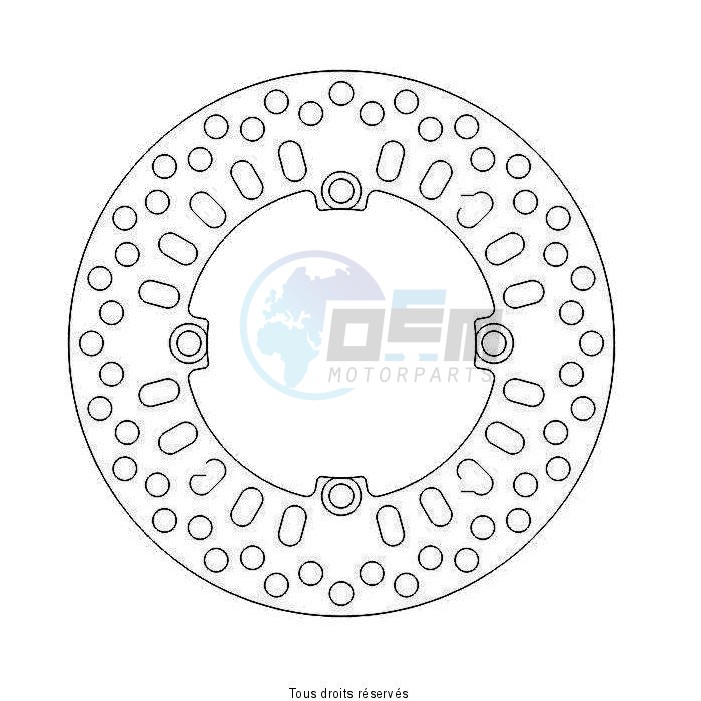 Product image: Sifam - DIS1046 - Brake Disc Honda Ø240x125x105  Mounting holes 4xØ6,5 Disk Thickness 4,5  0