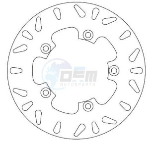 Product image: Ferodo - FMD0005R - Brake Disc Aprilia  Ø220x120x2.2 Mounting holes5xØ8.6 Ep4 