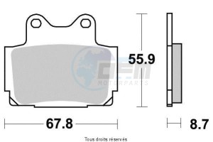 Product image: Vesrah - VD240JL - Brake Pad Vesrah Sinter Metal      VD240JL 