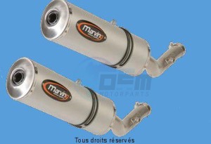Product image: Marving - 01ALOY35EU - Silencer  MOTARD XT 660 X-R Approved - Sold as 1 pair Small Oval Alu 
