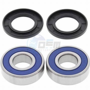 Product image: All Balls - 25-1553 - Wheel bearing kit complete rear KTM HUSABERG FC 450 2005-2005 / FE 250 2014-2014 / FE 350 2014-2014 