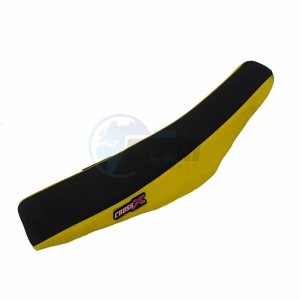 Product image: Crossx - M308-2BY - Saddle Cover SUZUKI RM 85 02-20 TOP BLACK- SIDE YELLOW (M308-2BY) 