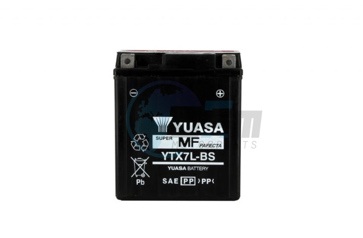 Product image: Suzuki - 33610-15D30-000 - BATTERY ASSY (YTX7L-BS, 12V6AH)  0