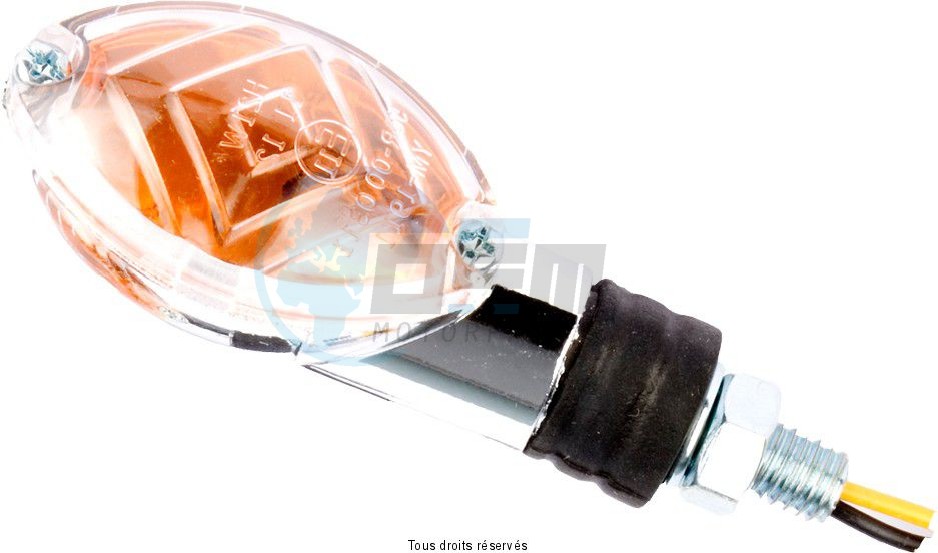 Product image: Sifam - CLI7012 - Indicators Mini 1 pair  C.E Oval Short Chrome Light bulb : OL7570 12v 21w  0