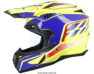 Product image: S-Line - COR8G1503 - Cross Helmet S820 Yellow Blue M    
