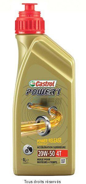 Product image: Castrol - CAST1546EA - Oil 4T 20W50 POWER1 1L - Semi Synthetic  0