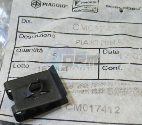 Product image: Vespa - CM017412 - Plate  1