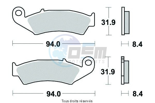 Product image: Sifam - S1039BN - Brake Pad Sifam Sinter Metal   S1039BN  0