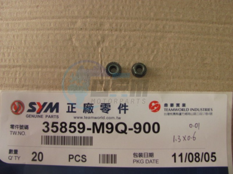 Product image: Sym - 35859-M9Q-000 - Start MAG. SW. NUT  0