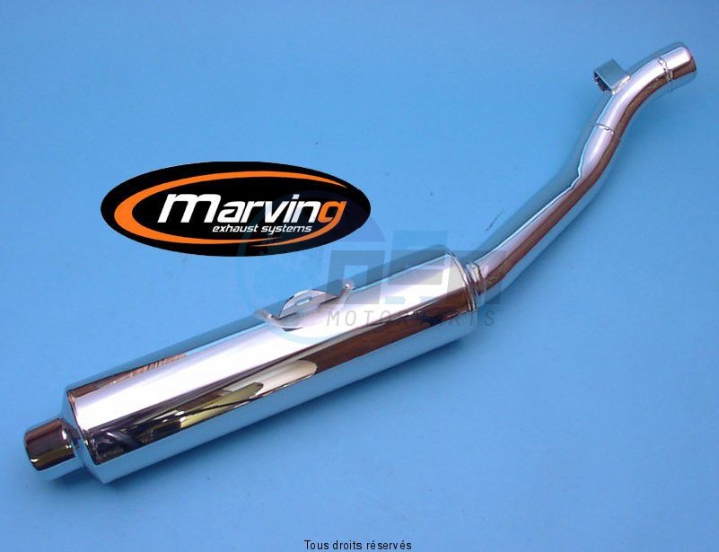 Product image: Marving - 01S2128 - Silencer  Rond GSX-R 750 89/91 Approved Ø114 Chrome   0