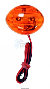 Product image: Sifam - CLI7026 - Mini Indicators LED C.E Oval Orange 35 x 30 mm - Sold per piece 