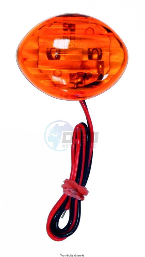 Product image: Sifam - CLI7026 - Mini Indicators LED C.E Oval Orange 35 x 30 mm - Sold per piece  0