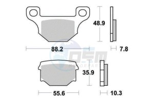 Product image: Ferodo - FDB384P - Brakepad Organic Platinum suitable for road use/Off Road 