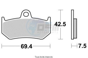 Product image: Vesrah - VD998JL - Brake Pad Vesrah Sinter Metal      VD998JL 