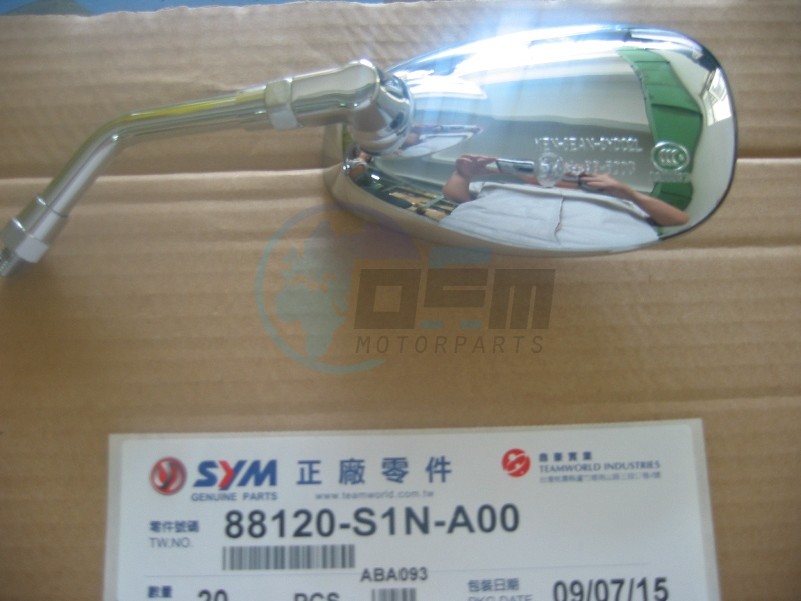 Product image: Sym - 88120-S1N-A00 - L.BACK MIRROR ASS'Y  0