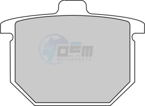 Product image: Ferodo - FDB182P - Brakepad Organic Platinum suitable for road use/Off Road 