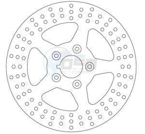 Product image: Ferodo - FMD0085R - Brake Disc Harley 