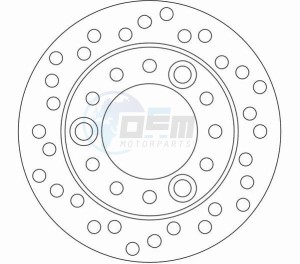 Product image: Ferodo - FMD0006R - Brake disc fixed KYMCO - Approval TÜV 