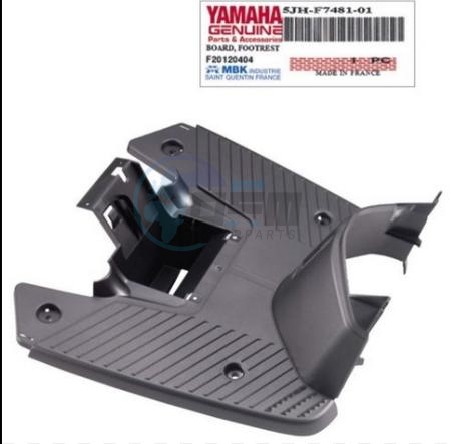 Product image: Yamaha - 5JHF74810100 - BOARD, FOOTREST  0