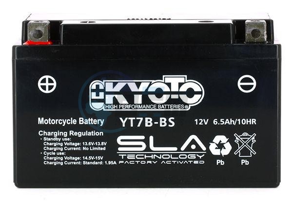 Product image: Kyoto - 512077 - Battery  YT7B-BS SLA-AGM - Without Acid. Ready to Use  0