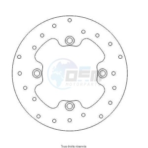 Product image: Sifam - DIS1055 - Brake Disc Honda Ø220x125x105,5  Mounting holes 4xØ10,5 Disk Thickness 5 