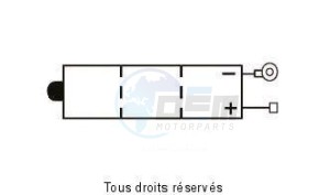 Product image: Yuasa - 806044 - Battery 6n4a-4d  - X10 L 58mm  W 62mm  H 131mm 6v 4ah Acid 0,2l 