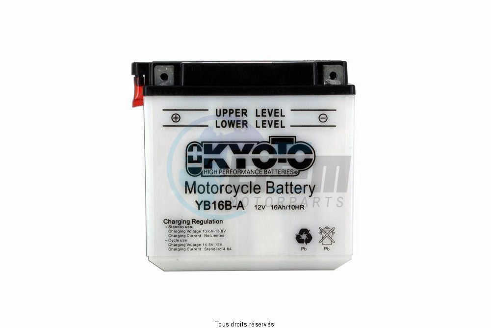 Product image: Kyoto - 712162 - Battery Yb16b-a L 162mm  W 92mm  H 162mm 12v 16ah Acid 1,3l  0
