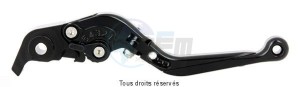 Product image: Sifam - KL02N - Kit Levers CNC Adjustable and Foldable - Anodised Black Sold as 1 pair 