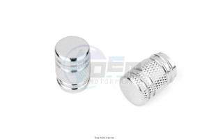 Product image: Kyoto - KP102 - Tyre Valve Cap Rond Color Silver for 1 pair 
