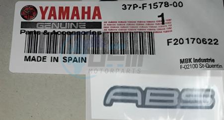 Product image: Yamaha - 37PF15780000 - EMBLEM  0