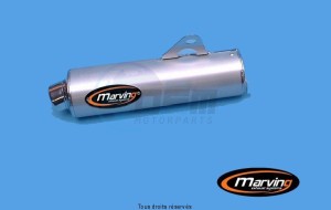 Product image: Marving - 01S2155 - Silencer  Rond RF 600 R 96 Approved Ø104 Chrome Cover Alu 