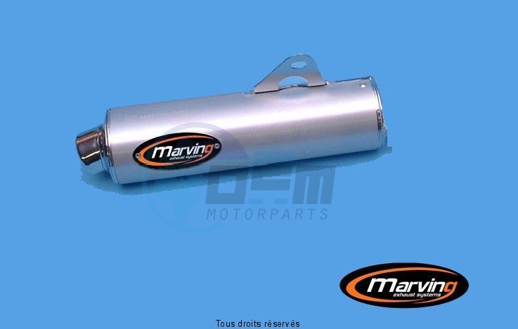 Product image: Marving - 01S2155 - Silencer  Rond RF 600 R 96 Approved Ø104 Chrome Cover Alu  0