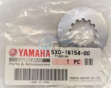 Product image: Yamaha - 5XD161540000 - PLATE, THRUST 1  0