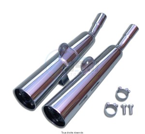 Product image: Marving - 01H2161 - Silencer  MARVI CM 125 C Approved - Sold as 1 pair Chrome  