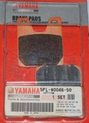 Product image: Yamaha - 5FLW00465000 - BRAKE PAD KIT 2  0