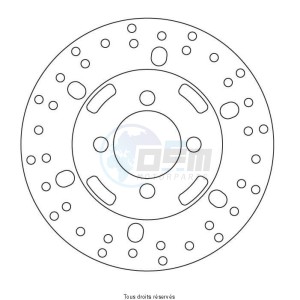 Product image: Sifam - DIS5012 - Brake Disc Mbk Ø180x66x48  Mounting holes 4xØ10,5 Disk Thickness 4 