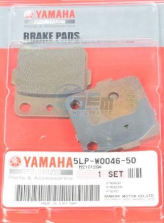 Product image: Yamaha - 5LPW00465000 - BRAKE PAD KIT 2  0