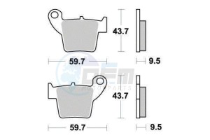 Product image: Ferodo - FDB2139EF - Brakepad Organic Eco-Friction suitable for road use 