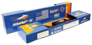Product image: Swaps - GUIMT70-4 - Handlebar Alu brushed SX/MX - CR HIGH Ã˜22.2mm - Black Mat + Foam protector 