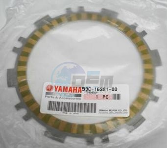 Product image: Yamaha - 59C163210000 - PLATE, FRICTION  0