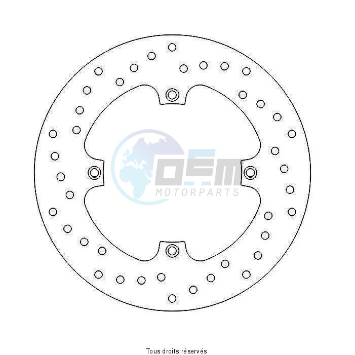 Product image: Sifam - DIS1317W - Brake Disc Honda  Ø240x135x116,5   Mounting holes 4Ø10,5 Disk Thickness 5  0