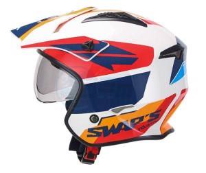 Product image: Swaps - JTR2G1503 - Helmet Jet S769 TROOPER - White Red Blue - Size M 