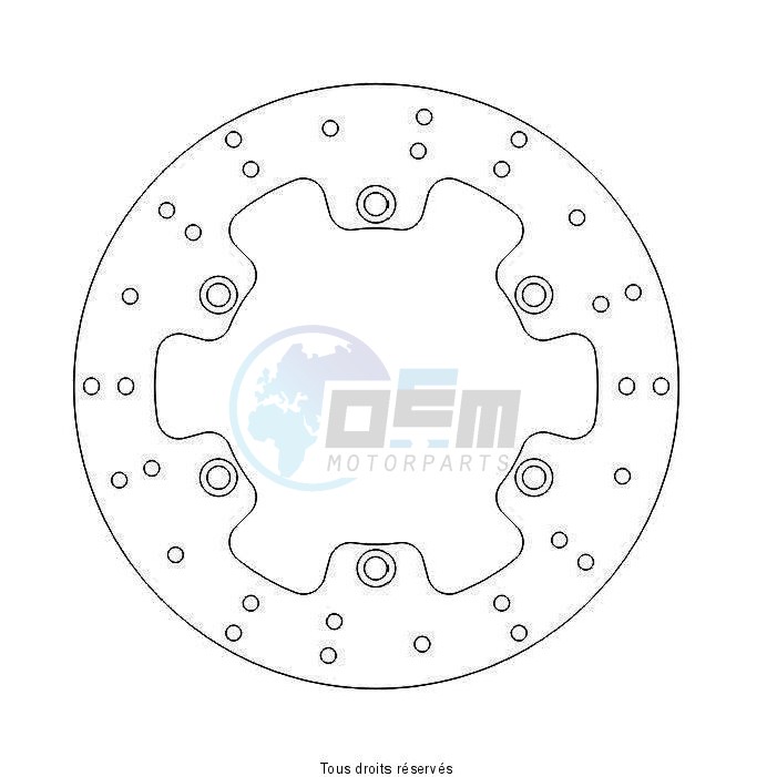 Product image: Sifam - DIS1036 - Brake Disc Honda Ø276x166x144,1  Mounting holes 6xØ10,5 Disk Thickness 4  0