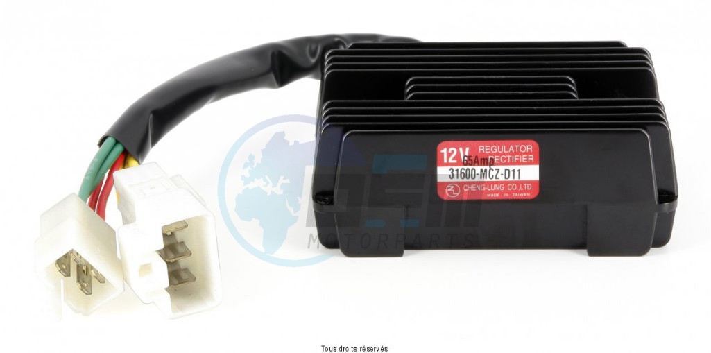 Product image: Kyoto - IND182 - Voltage Regulator  Honda Gilera Aprilia Honda  12V - Three-phase 7 connectorss  0