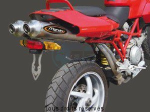 Product image: Marving - 01TIDMS1000EU - Silencer  SUPERLINE MULTISTRADA Approved - Sold as 1 pair Small Oval Titanium  