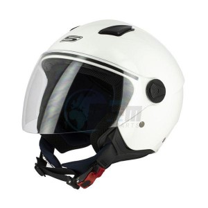 Product image: S-Line - DMJ2G1002 - Helmet Jet S779 LEOV - White Brillant - Size S 